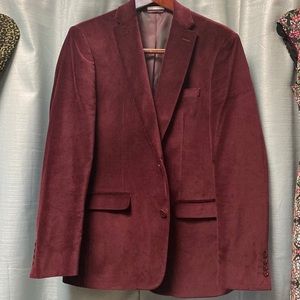 Red Velvet Mens Blazer